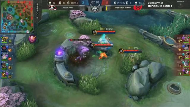 Mobile Legends 13.03.2020 бой GEEK против BTR смотреть онлайн