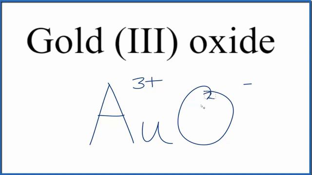 How to Write the Formula for Gold (III) oxide смотреть онлайн