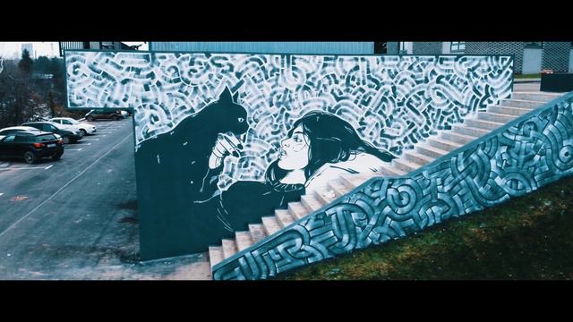 ЖЕНЩИНА И КОТ коммерческий стритарт для компании Талан смотреть онлайн