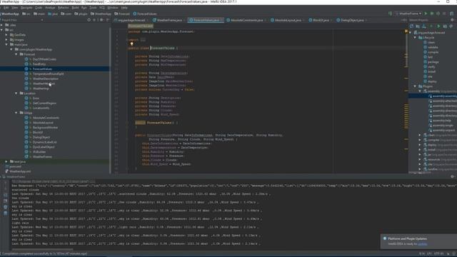 Beautiful java gui Weather APP with Swing in IntelliJ IDEA-NetBeans смотреть онлайн