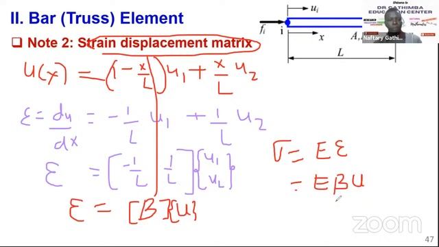 3. Finite Element equation for a bar element//Matrix Analysis of Structures смотреть онлайн