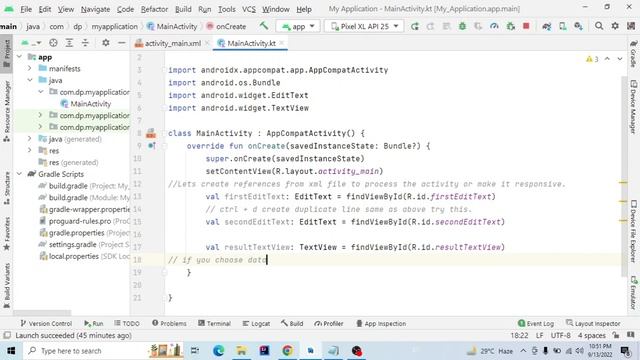 Create an app to calculate two numbers (Beginner Level Project) || Android + Kotlin || Mini Project смотреть онлайн