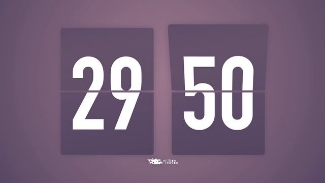 60 Minutes [ 1 Hour ] Countdown Timer Flip Clock? / +SOUL R&B Beats ? + Bells ?