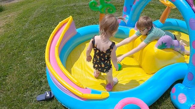 Take A Tour Of My Intex Dinoland Inflatable Play Center