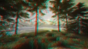 3D Природа Лесная прогулка 3D Video Anaglyph