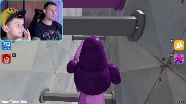 ПОБЕГ ОТ ГРИМАС ШЕЙКА БАРРИ в ROBLOX! Grimace Shake ПРИСЛЕДУЕТ НАС В ЖУТКОМ МЕСТЕ! смотреть онлайн