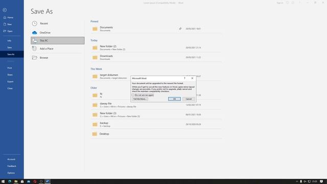 Belajar Microsoft Word Mode Compatibility .doc dan .docx. Indonesia смотреть онлайн