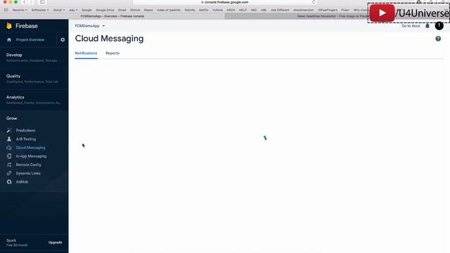 Android Firebase Messaging-3| Android Push Notification with Firebase Cloud Messaging in 2 Minutes смотреть онлайн
