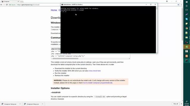 how to Install PHP Composer or Installing and setting composer смотреть онлайн