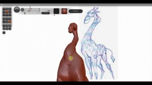 Sculptris Alfa 6 Жираф под анимацию