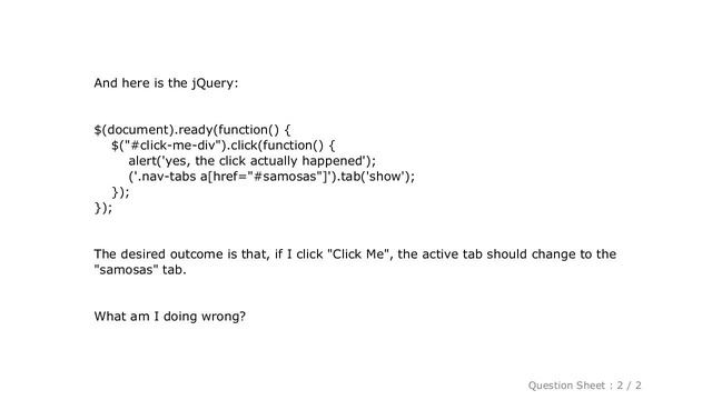 jQuery : Changing active Bootstrap 3 tab using jQuery смотреть онлайн