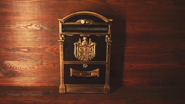 Почтовый ящик "Герб". Цвет темно-коричневый. смотреть онлайн