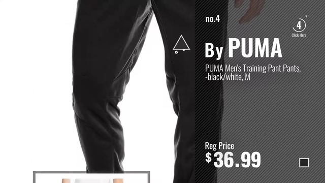 Puma Active Pants [ Winter 2018 ]: PUMA Men's Contrast Pant, Black/White, Medium смотреть онлайн