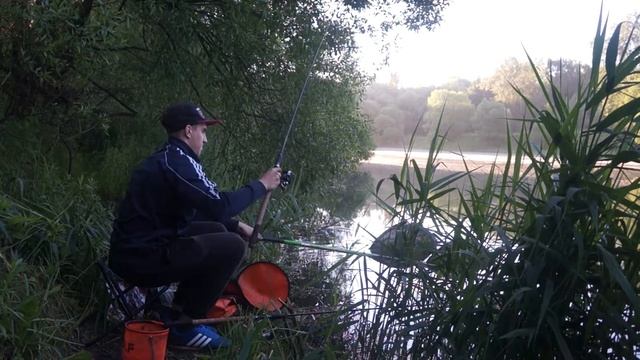 Ловля карася на фидер на сильно заиленном водоеме (Часть 2) смотреть онлайн