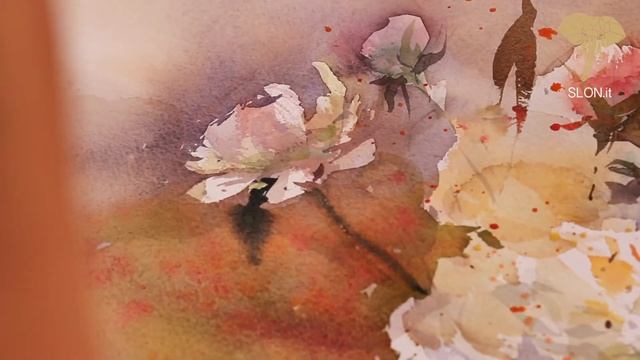 Flowers in watercolor by Igor Sava смотреть онлайн