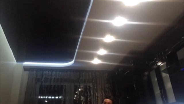 Натяжные потолки на кухне и в детской комнате. Видеоотзыв о нашей работе смотреть онлайн