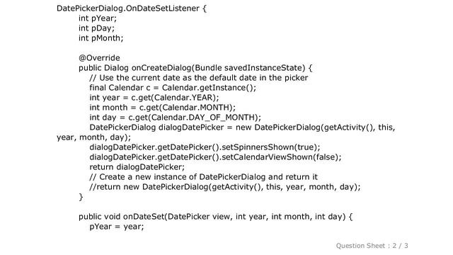 Android : Datepicker dialog without calendar visualization in lollipop [spinner mode]? смотреть онлайн