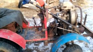 Самодельный мини трактор с двигателем зид