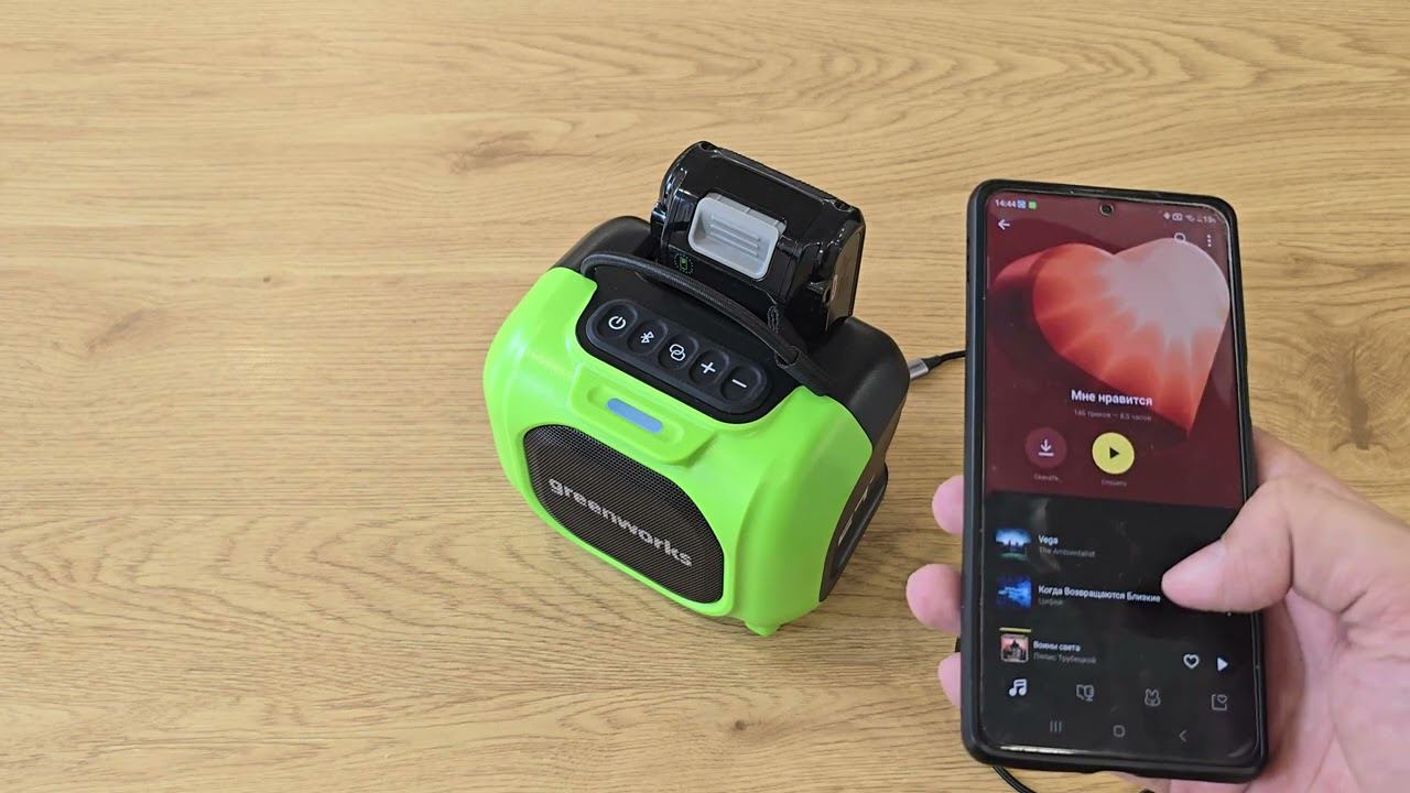 Не просто колонка, а мобильная аудиосистема! Откройте Greenworks GPT-MNBS! Мощь звука в любом месте смотреть онлайн