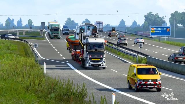 ETS2 1.43 Gameplay 4K | "SPECIAL TRANSPORT" The Movie смотреть онлайн