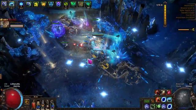 PoE 3.16 - Unnerfed - Icicle Mines Assassin - 8.3k Dept (2ManHP) (Mapping build) смотреть онлайн
