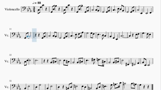 Cello Sheet Music: How to play Fairytale (Shrek) by Harry Gregson Williams смотреть онлайн