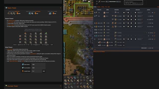 Factorio. Эффективность топлива для производства паровой энергии. смотреть онлайн