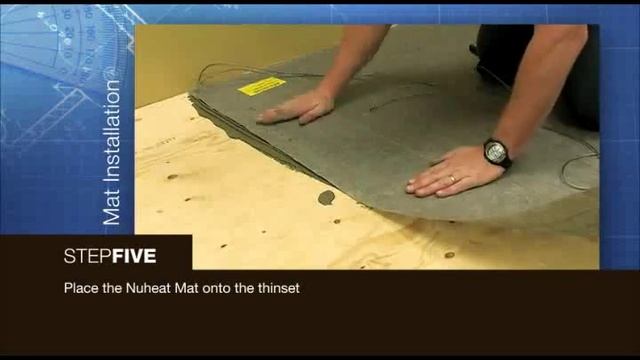 NUHEAT Floor-Warming Mat System Installation -  Laminate Installation Step 3