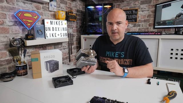 How To Install Deepcool AK620 CPU Cooler AMD AM4 Platform смотреть онлайн