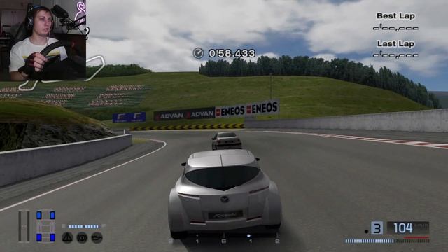 Первые гонки - Sunday Cup и FF Challenge в Gran Turismo 4 на руле Thrustmaster T300RS #3 смотреть онлайн