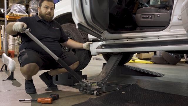 Lexus GX470: Rock Sliders By White Knuckle Off Road Install! смотреть онлайн