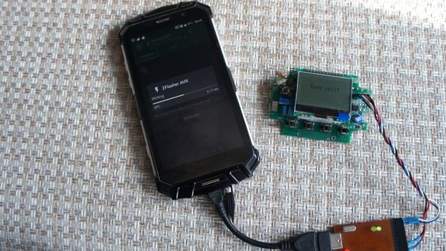 Прошивка металлоискателя Крот ПРО программой "ZFlasher AVR" на смартфоне смотреть онлайн
