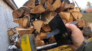 Дровокол чемпион Жизнь в Деревне Колим дрова