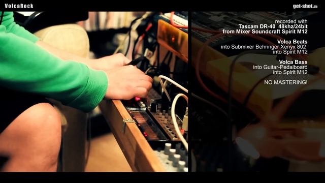 KORG VOLCA BASS thru pedalboard VOLCA BEATS midi out & individual out DEMO смотреть онлайн