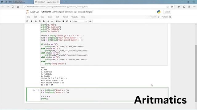 INPUT AND OUTPUT IN PYTHON [Calculator, Aritmatics, Calendar, Enum] смотреть онлайн