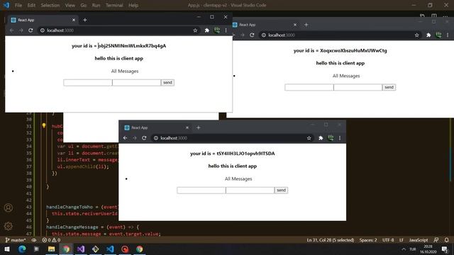 SignalR implementation to asp.net core web api - ReactJS on the client side - projects are sperated смотреть онлайн