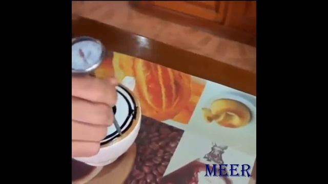 Учимся рисовать на кофе | learn to draw on coffee смотреть онлайн