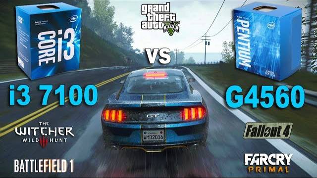 Pentium G4560 vs i3 7100 Test in 6 Games смотреть онлайн