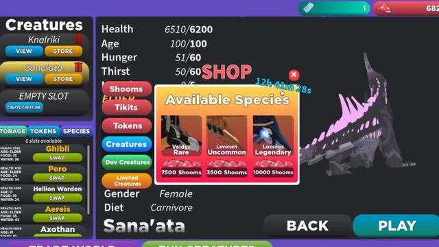 NEW!! Rotation Store - Creatures of Sonaria - Roblox смотреть онлайн