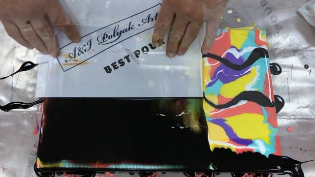 Master Class on Fluid art with paints Best Poup®. Technique Swipe version #2 смотреть онлайн