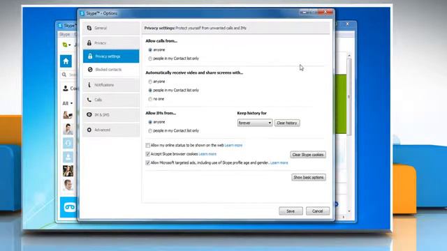 How to change History Settings in Skype® for Windows® Desktop смотреть онлайн