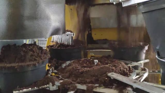 Машина для наполнения горшков FM-PB. Работа с горшками C5. смотреть онлайн