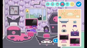 My melody, kuromi, and hello kitty rooms/tutorial. #toca boca