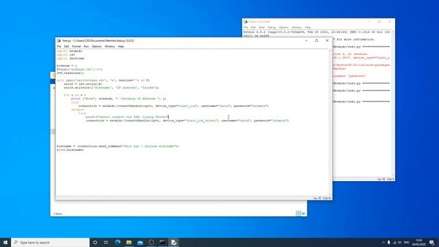 How to run commands on multiple Cisco Network devices and save to csv using Python and Netmiko смотреть онлайн