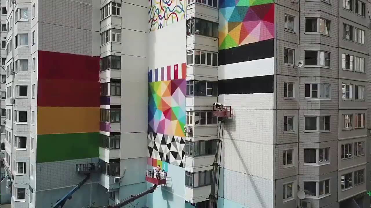 Новая Трехгорка, фестиваль граффити «Urban Morphogenesis» смотреть онлайн