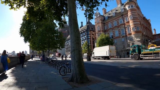 Walking around Big Ben and river side Scotland yard Downing street and Parlament square смотреть онлайн