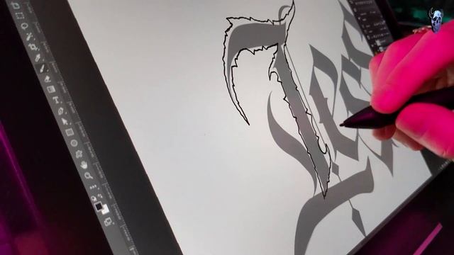 Design METAL LOGOS in Photoshop - Huion Kamvas Pro 13 (2.5K) Review смотреть онлайн