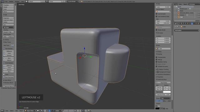 'Bevel after Boolean' - Custom Edge смотреть онлайн