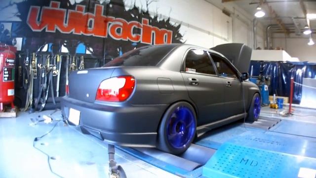 2004 Subaru STi Matte Black Running the Dyno at Vivid Racing смотреть онлайн