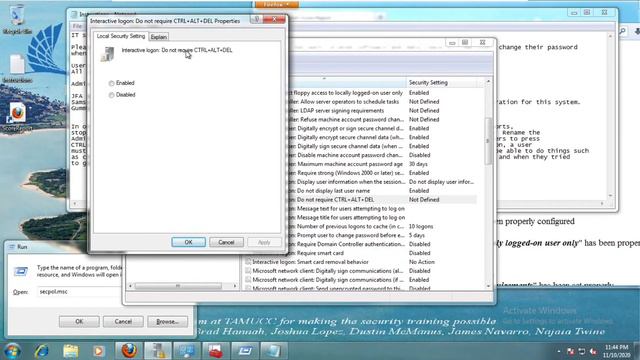 Cyberpatriot: Windows Basic Security Options | Local Security Policy Configurations смотреть онлайн